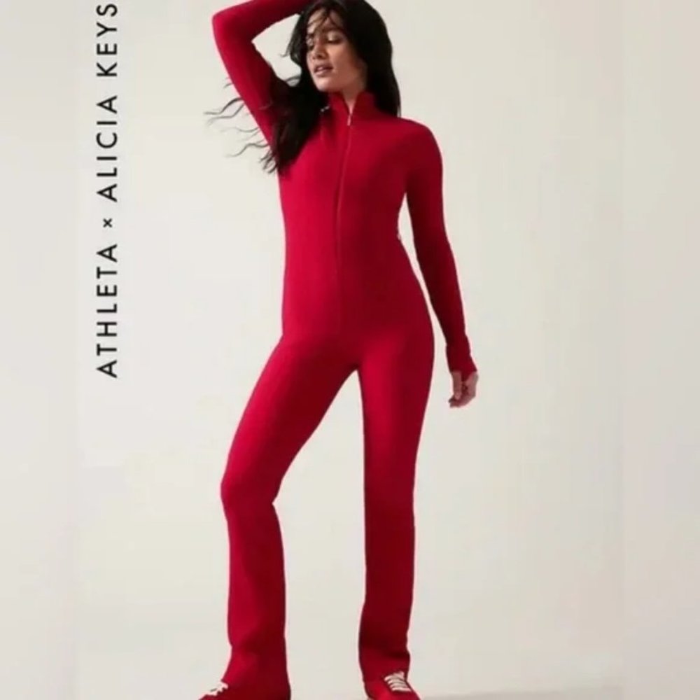 Athleta Red Jumpsuit